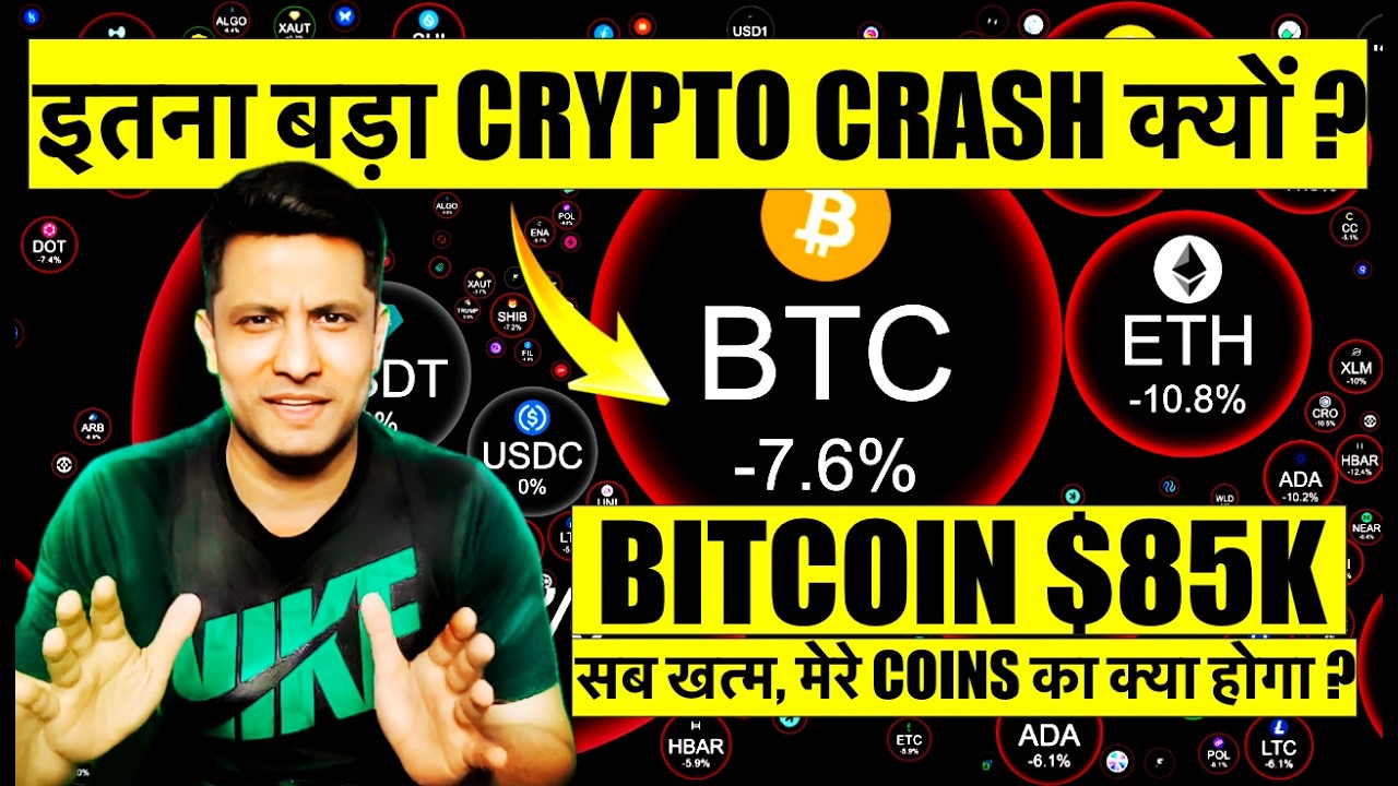 Bitcoin Drops Below $85K 📉: Market Crash Explained