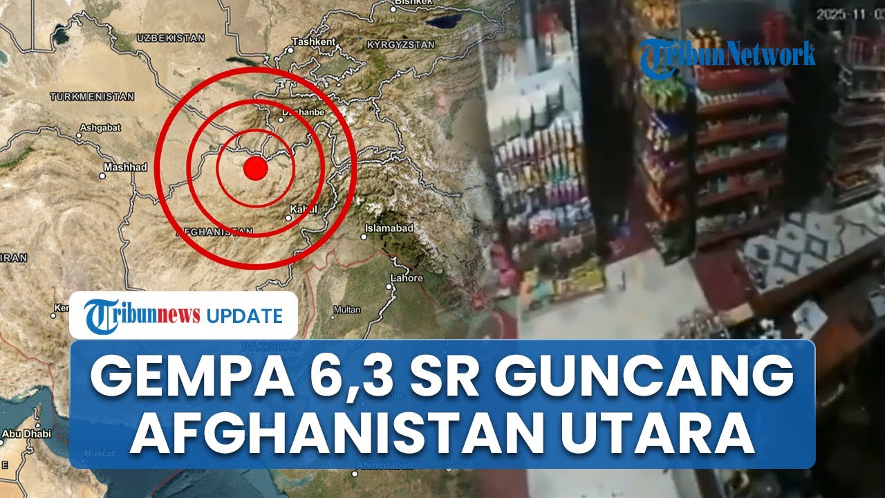 Gempa Berkekuatan 6,3 SR Guncang Afghanistan Utara, 4 Orang Tewas dan 60 Luka-luka