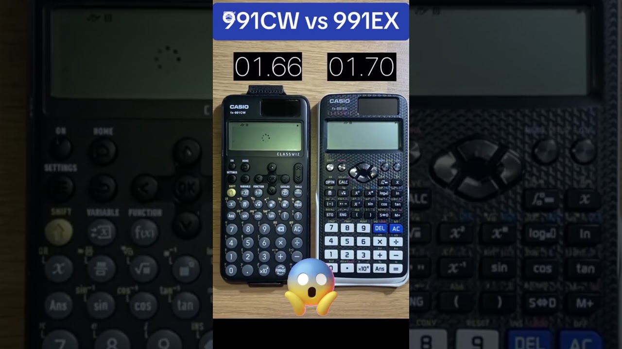 991CW vs 991EX Casio Calculator Speed Test – Which One Is Faster? ⚡