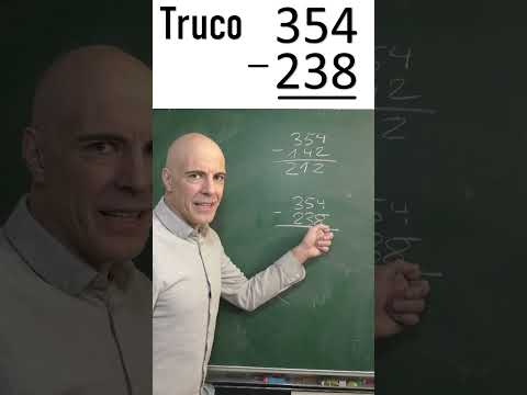 CÓMO SALTARSE EL PROBLEMA DE HACER RESTAS CON LLEVADAS. Truco matemático