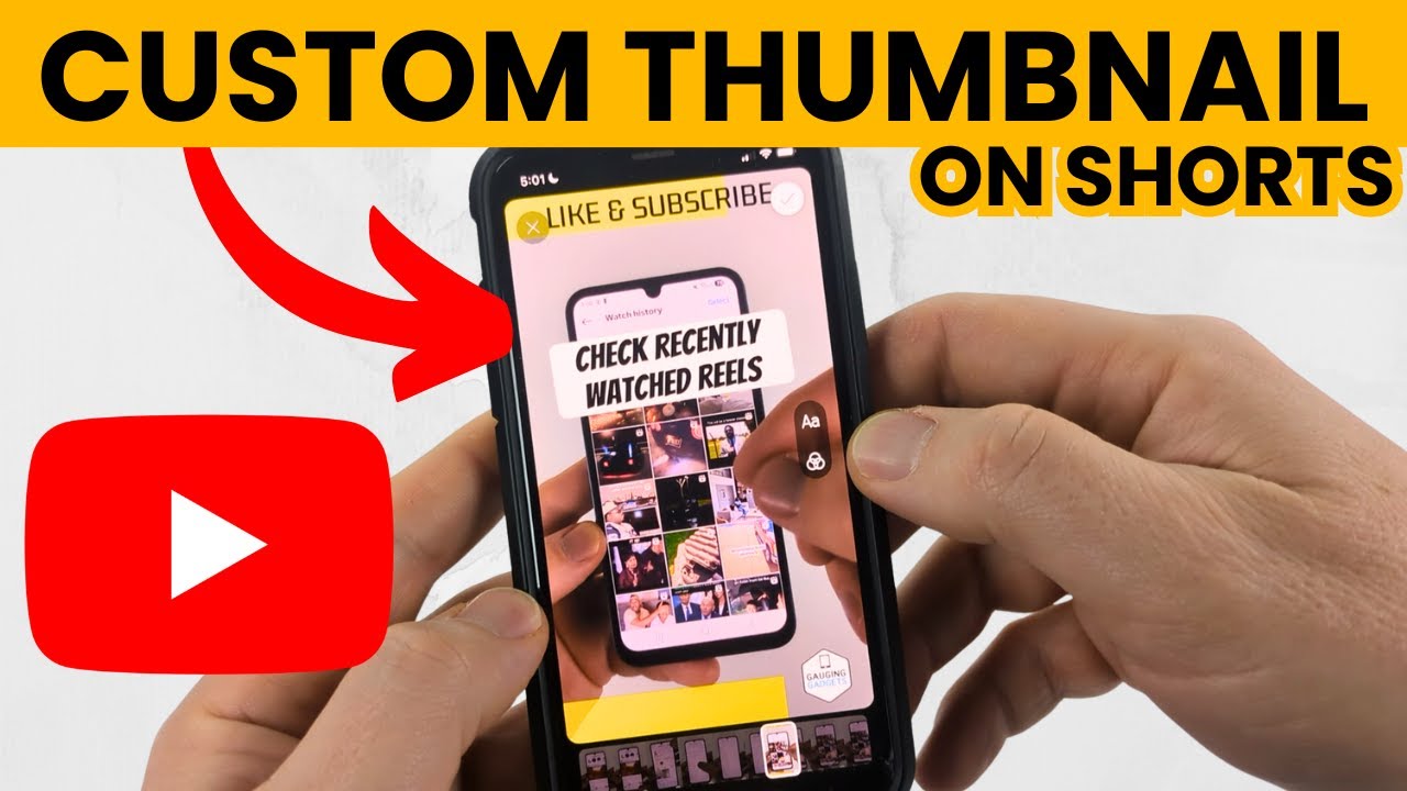 How to Add CUSTOM Thumbnail on YouTube Shorts