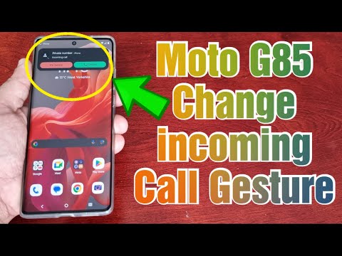 Motorola G85 5G Change incoming Call Gesture to SINGLE-TAP Makes Answering Calls So Much Easier