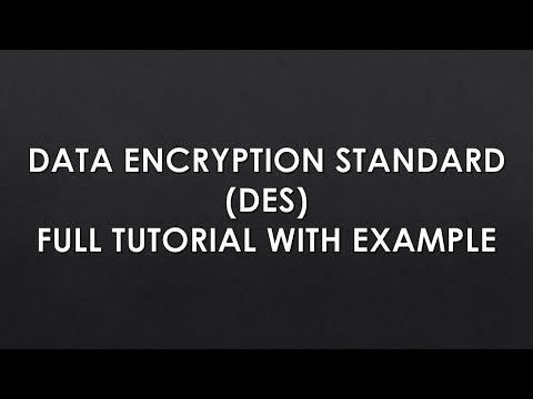 DES ALGORITHM PROCEDURE WITH AN EXAMPLE