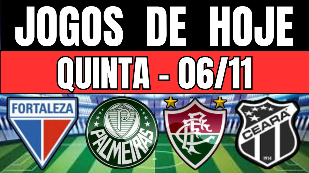 Jogos de Hoje no Brasileirão 2025 - Quinta-feira 06/11/2025 ⚽