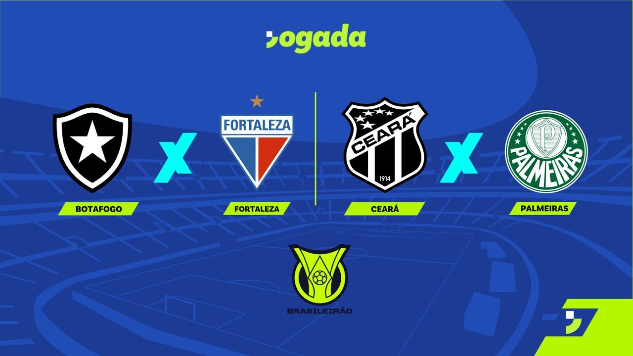 Ao Vivo: Ceará x Palmeiras e Botafogo x Fortaleza - 38ª Rodada
