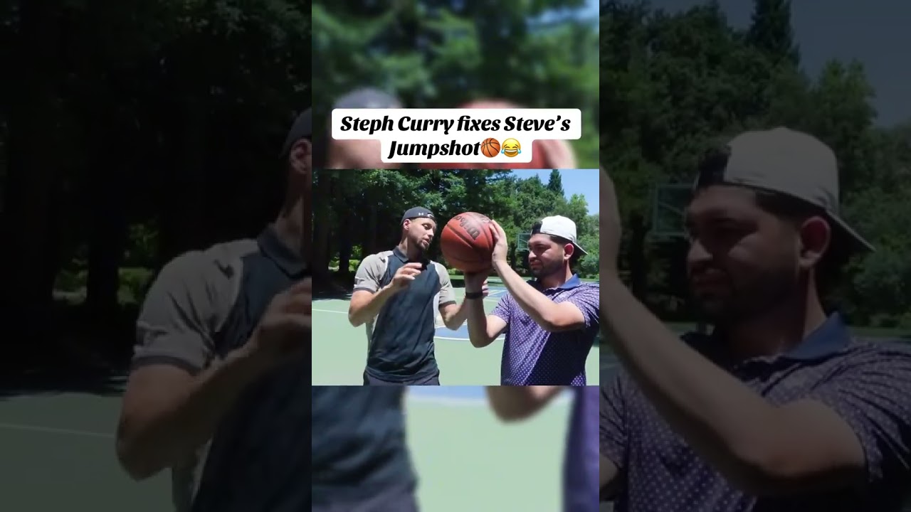 Steph Curry Perfects Steve’s Jump Shot 🏀