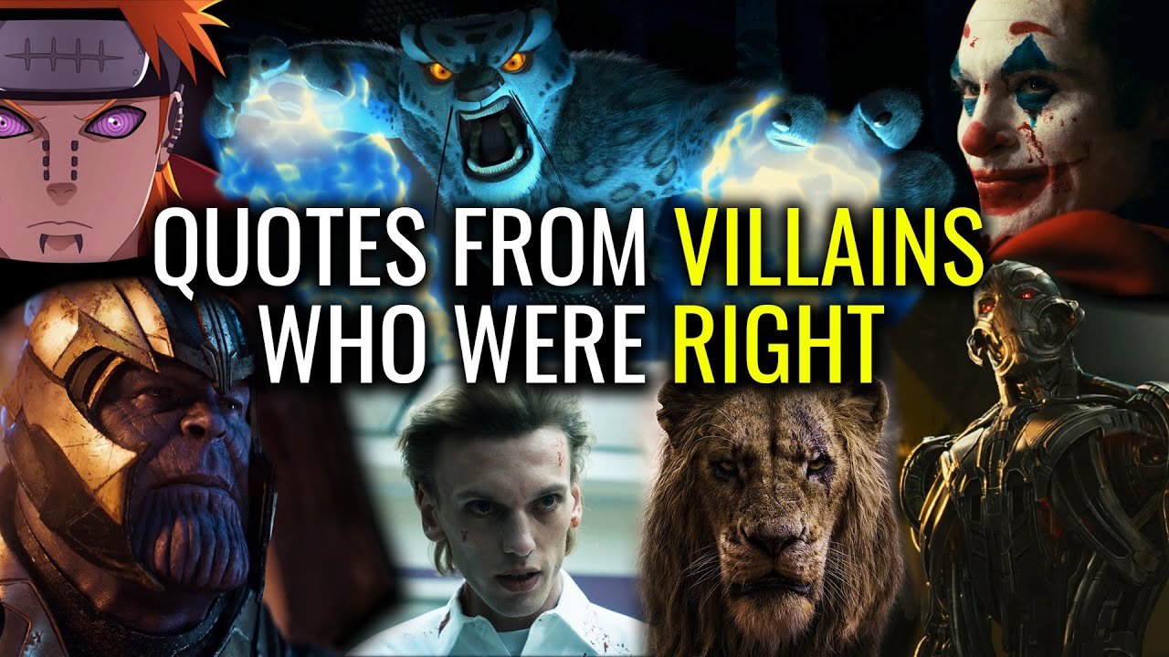Villain Quotes That Were Surprisingly Right | Part 1-5