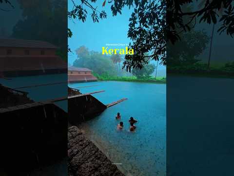 Beautiful pond in Kerala #monsoon #temple #explore #shortsvideo