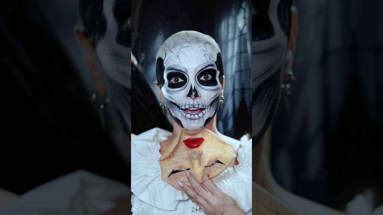 Stunning Halloween Makeup Transformation π #HalloweenLook #Transition