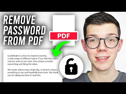 How To Remove Password From PDF File - Full Guide