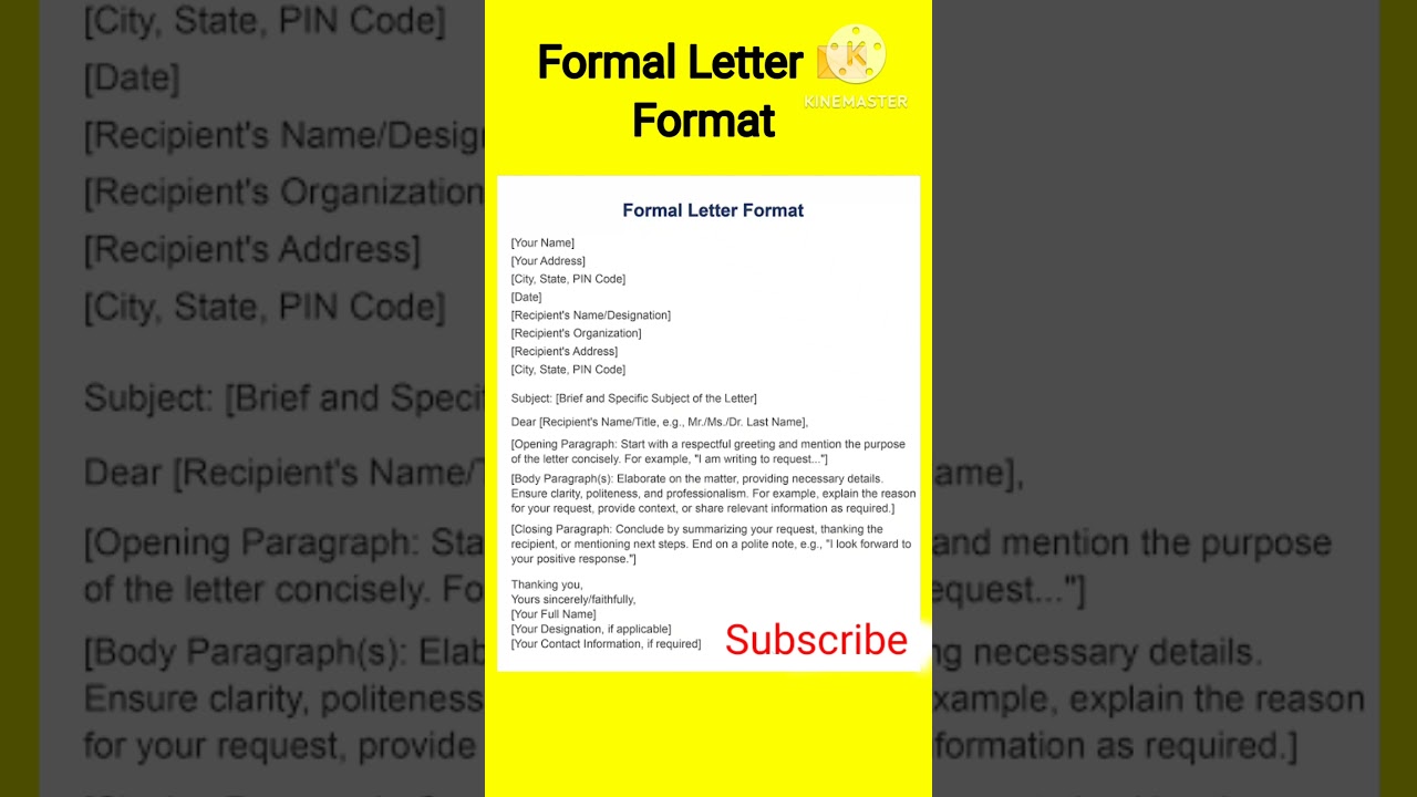 Formal Letter Format & Writing Tips ✉️