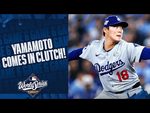 Yoshinobu Yamamoto gave the Dodgers his all in a crucial win-or-go-home Game 6! 😅 | 山本由伸ハイライト