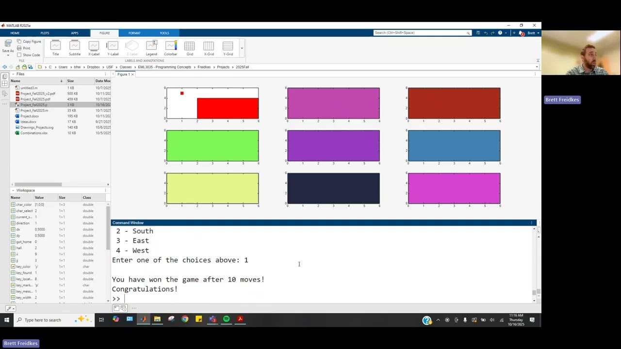 MATLAB Fall 2025 Project Overview π