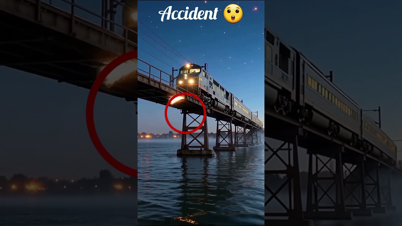 Train Derails Off Bridge – Looks So Real! 🚆