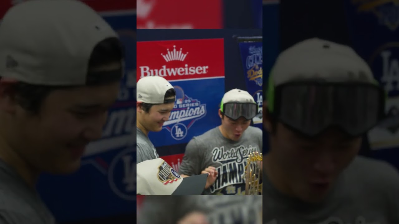 Shohei Ohtani Shows Respect to World Series MVP Yoshinobu Yamamoto 🙇