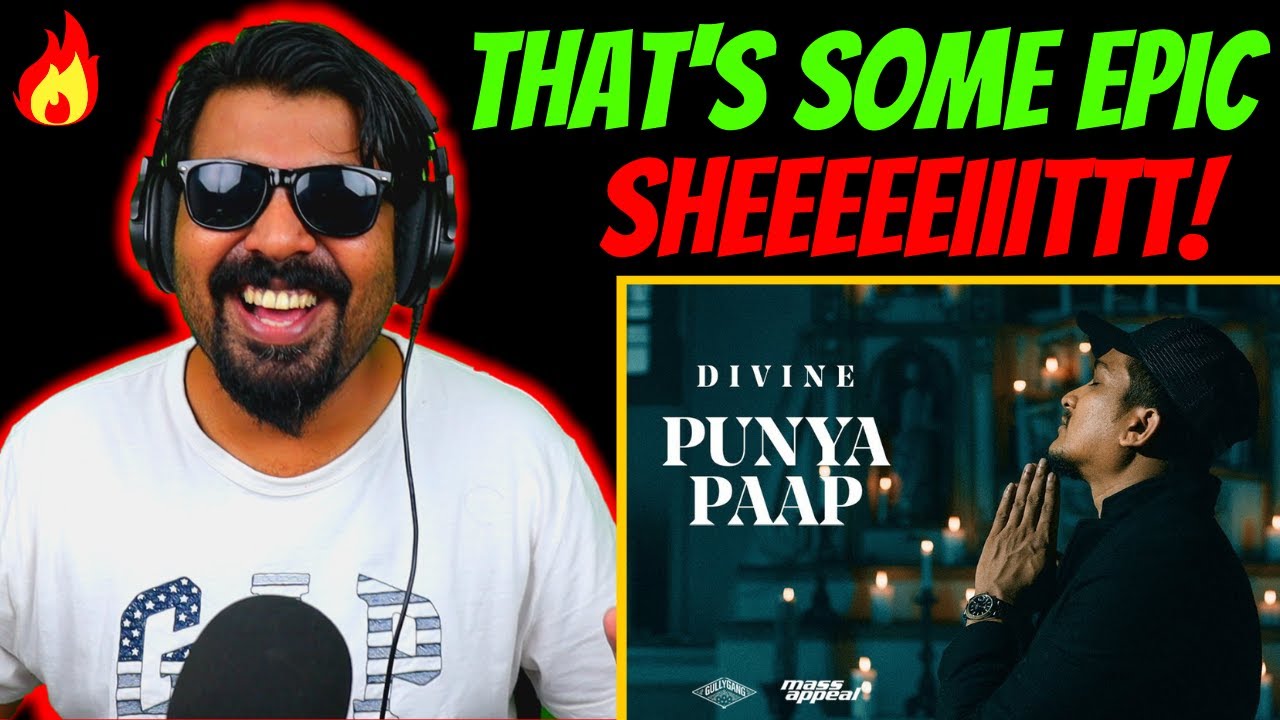 Divine Punya Paap Reaction Video | Indian Rapper Divine's Latest Song