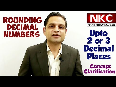 Rounding Decimal Numbers upto two or three decimal places - Concept Clarification