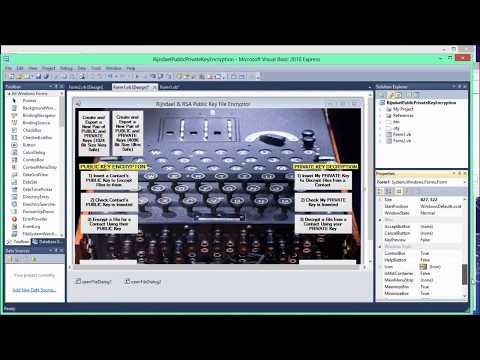 Make your own public private key file encryptor in visual basic.