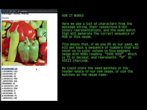 Brute-force seed-matching steganography - a demo