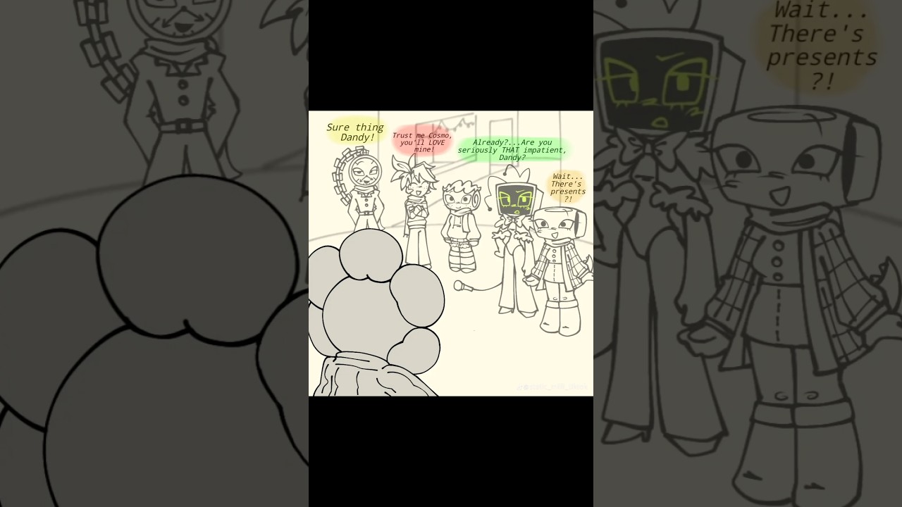 All Mains Open Presents! 🍓 Dandy's World Comic Dub