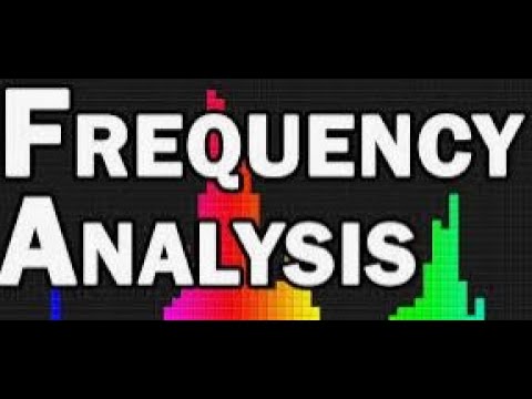 frequency analysis, Cryptography, Encryption, Decryption, Solved example