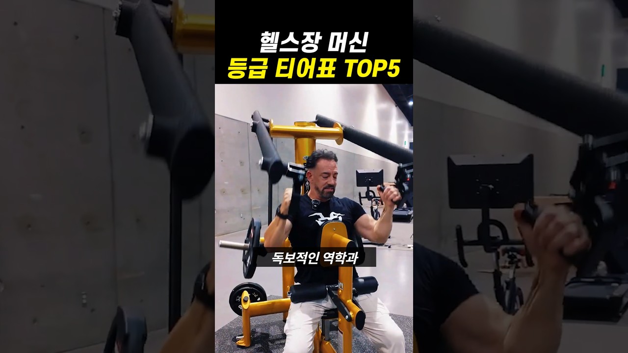 헬스장 머신 등급 티어 5위~1위 🏋️♂️