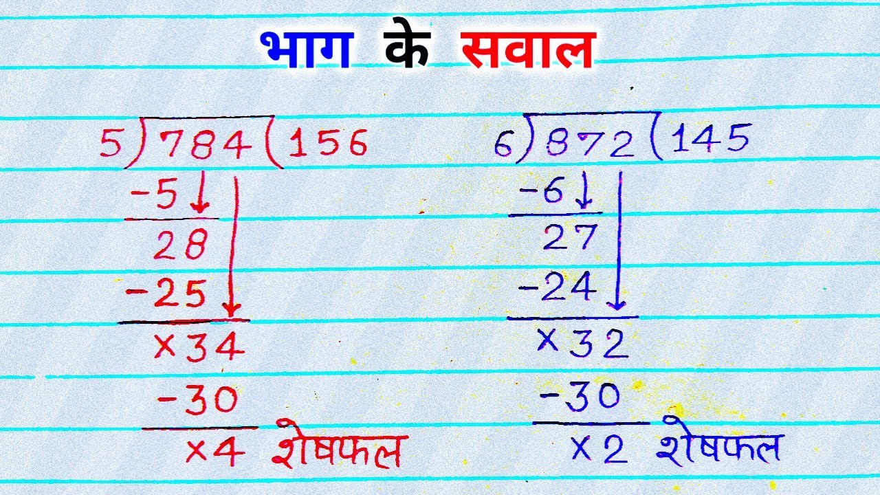 भाग और विभाजन के आसान तरीके 📚