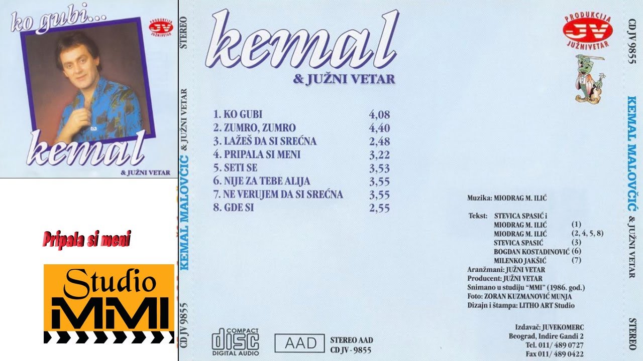 Kemal Malovčić & Juzni Vetar - Pripala si meni (1986) 🎶