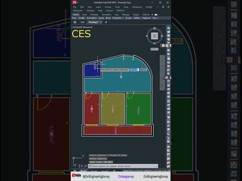 YQArch Plugin - Automatic area | AutoCAD Tutorial #autocad #architecture