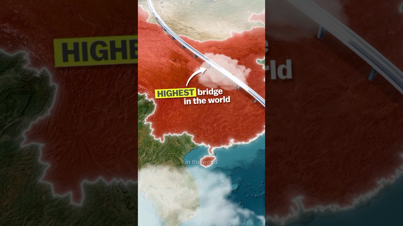 World’s Highest Bridge in Huajiang Canyon 🇨🇳