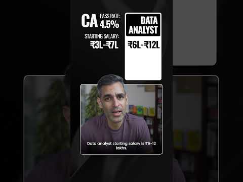 CA vs Data Analyst! REALITY CHECK! | Warikoo Careers #shorts