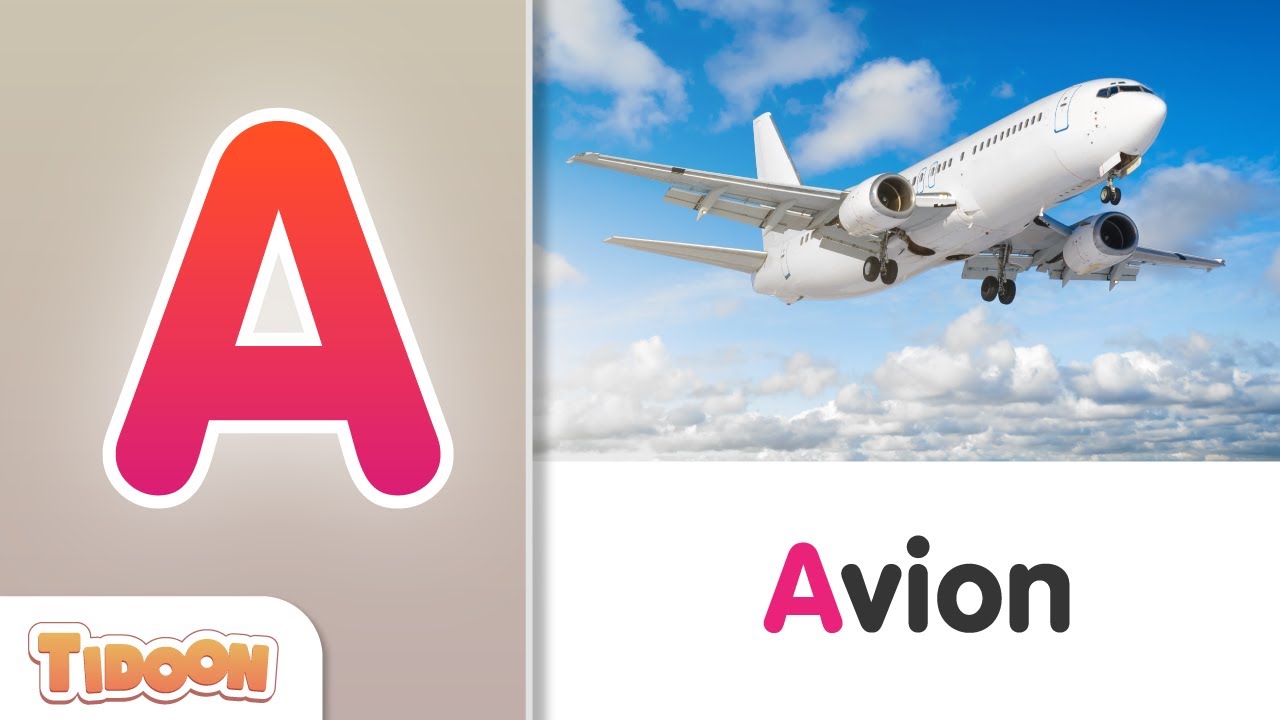 Apprendre l'alphabet avec 95 mots pour enfants 📚