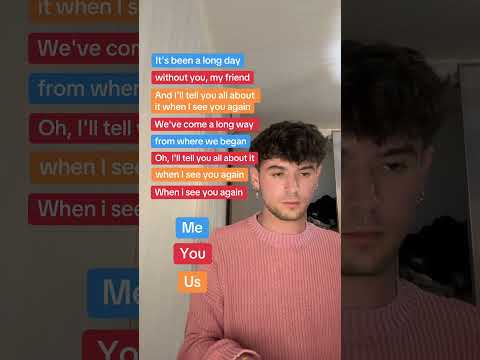 Wiz Khalifa - See you again ft. Charlie Puth (Singing duet🎙️)