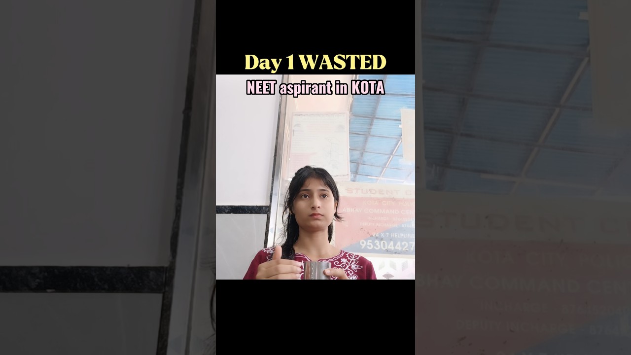 My First Day Wasted in Kota as a NEET Aspirant π€‘ | Honest Student Vlog