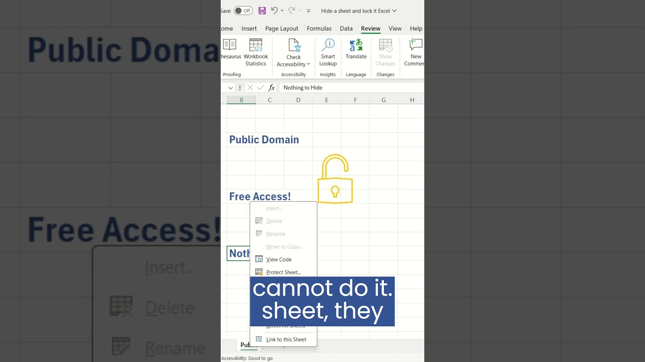 Securely Hide and Lock Sheets in Excel for Privacy 🔒