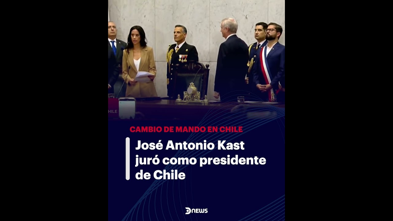 José Antonio Kast asume la presidencia de Chile 🇨🇱