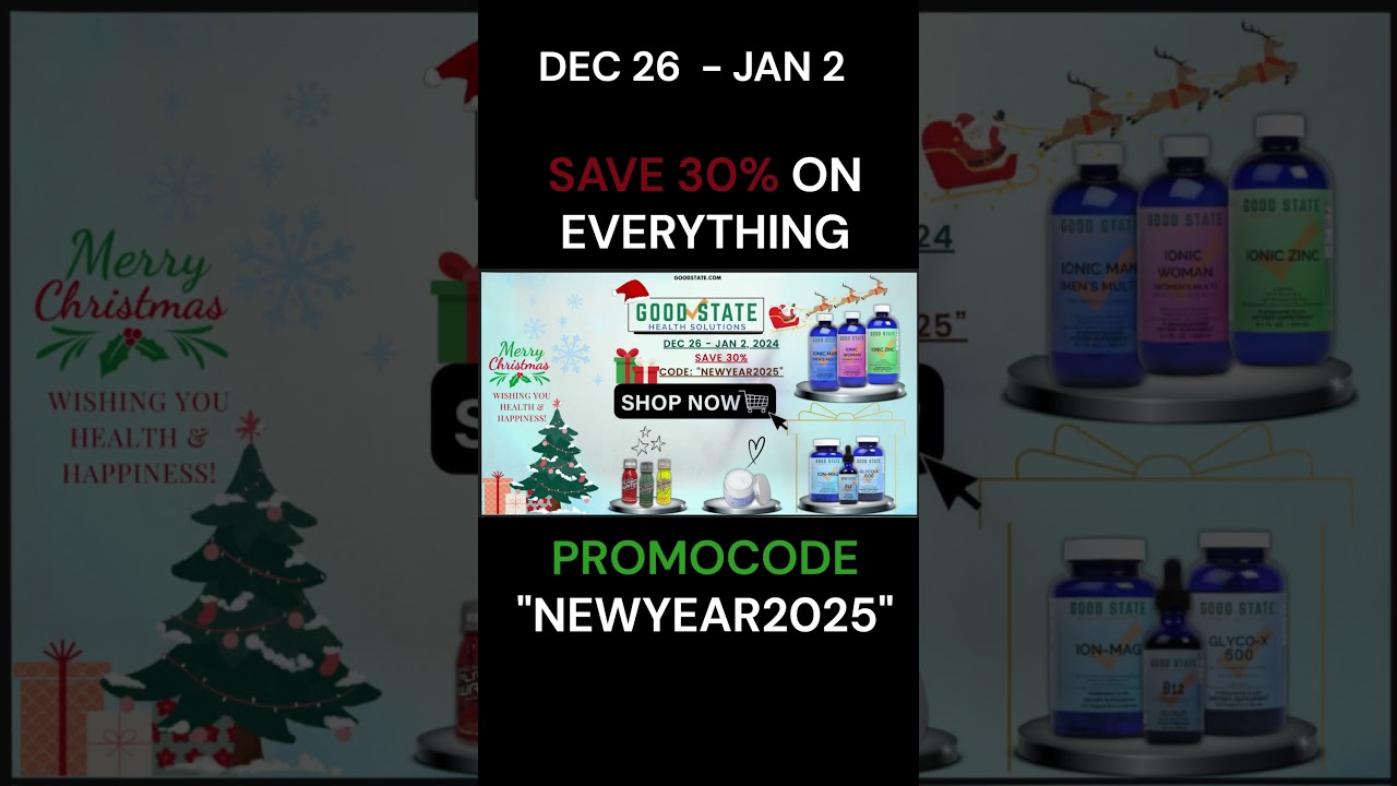 Good State New Year Sale: 30% Off Minerals & Vitamins π
