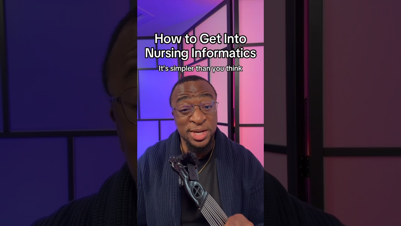 Getting into Nursing Informatics is Easy #nursing