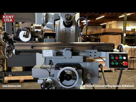 Kent USA KUM-HU250 Universal Milling Machine Walk Around