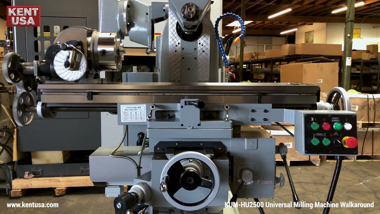 Overview of the Kent USA KUM-HU250 Universal Milling Machine