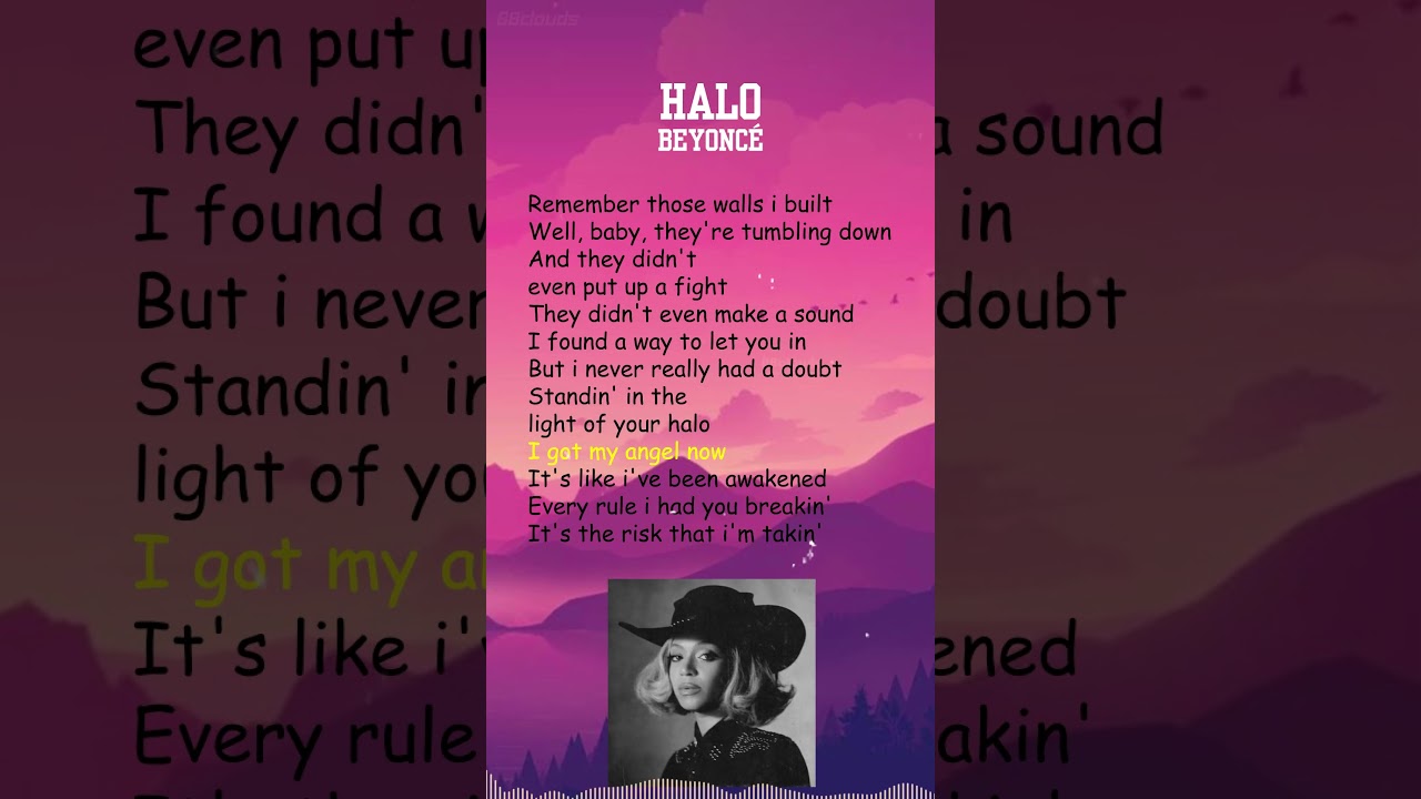 Beyoncé - Halo (Lyrics) #shorts 🎶