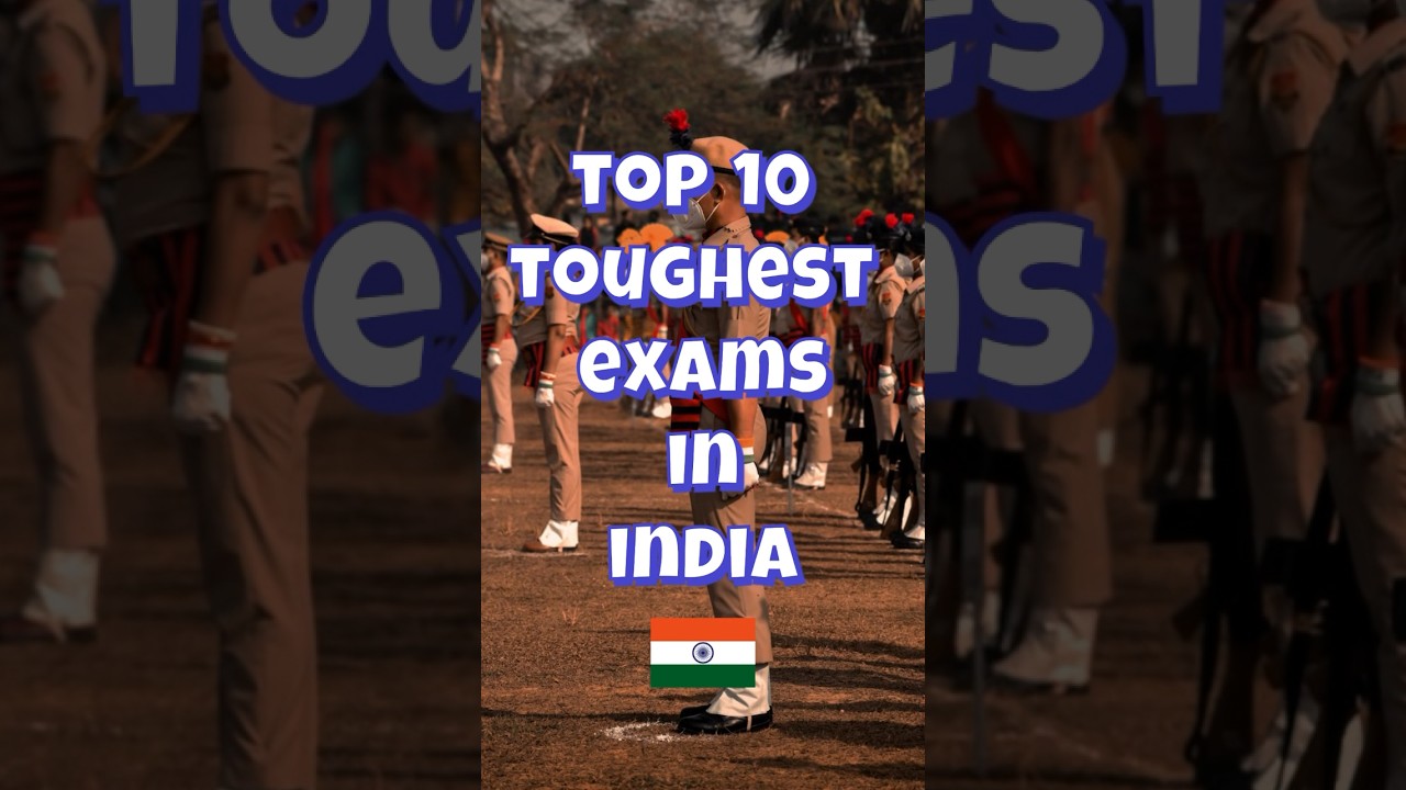 Top 10 Toughest Exams In India📚💡|| #top10 #upsc #trending
