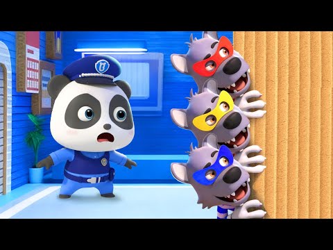 Escape from Cardboard Room | Brave Policeman | Nursery Rhymes & Kids Songs | BabyBus