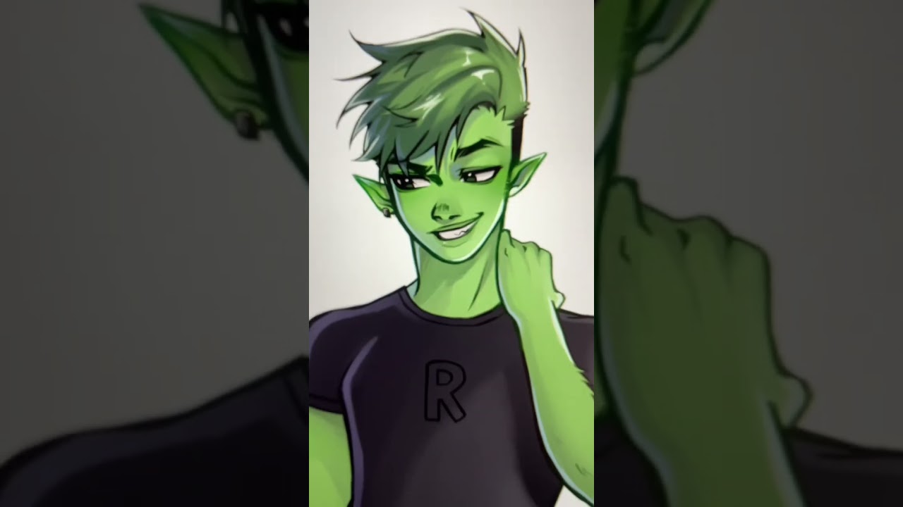 Beast Boy & Raven Fanart Ship on TikTok 🖌️