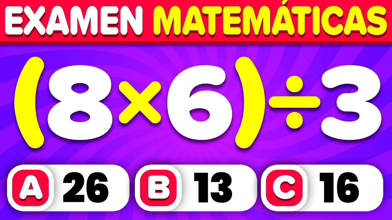 ¿Eres un Genio en Matemáticas? Pon a Prueba tu Rapidez Mental con Nuestro Quiz 🧠