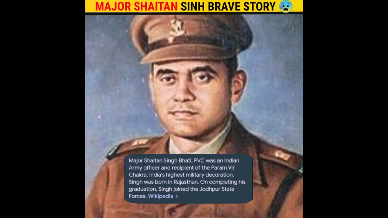 Indian Army Hero: Major Shaitan Singh 😰