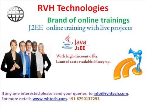 J2ee online training with live project usa canada india low fees