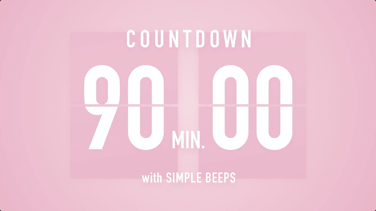 90-Minute Flip Countdown Timer ⏱️