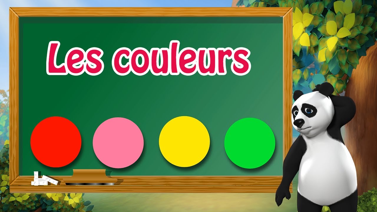Apprendre les couleurs en français avec Monsieur Panda 🎨