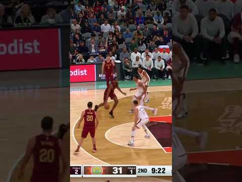 The only time Evan Mobley and Victor Wembanyama have faced one another. #cavsnation #cavs #spurs